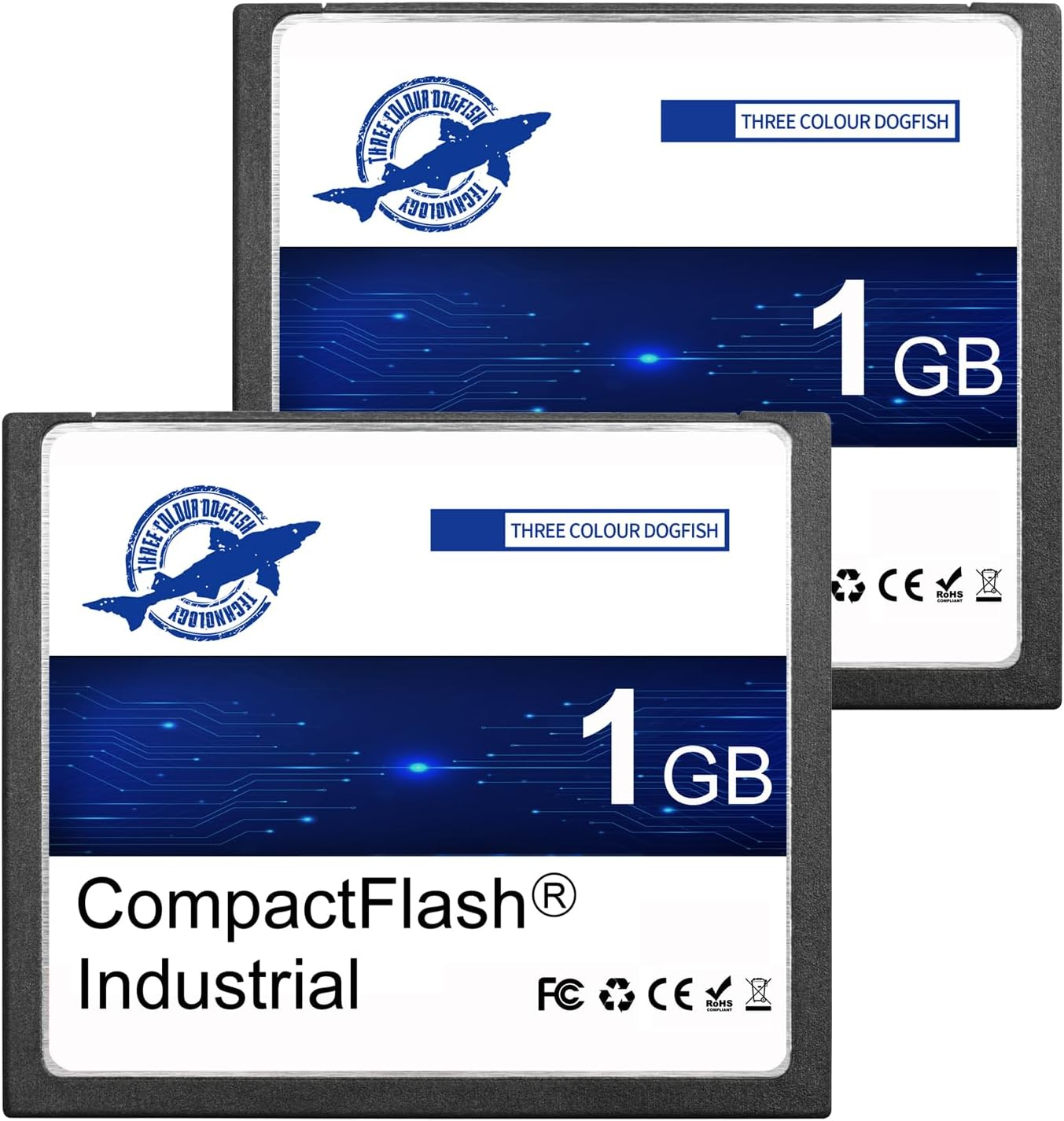 Dogfish Compact Flash Memory Card 1GB 2 Pack High Performance Industrial CF Type I Card FAT16 for Industrial Equipment and Vintage Digital Cameras image number 5
