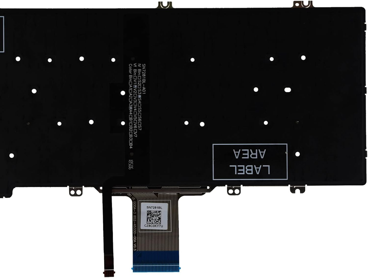 SUNMALL Replacement Keyboard Compatible with Dell Latitude 5300 7300 with Backit No Frame image number 3