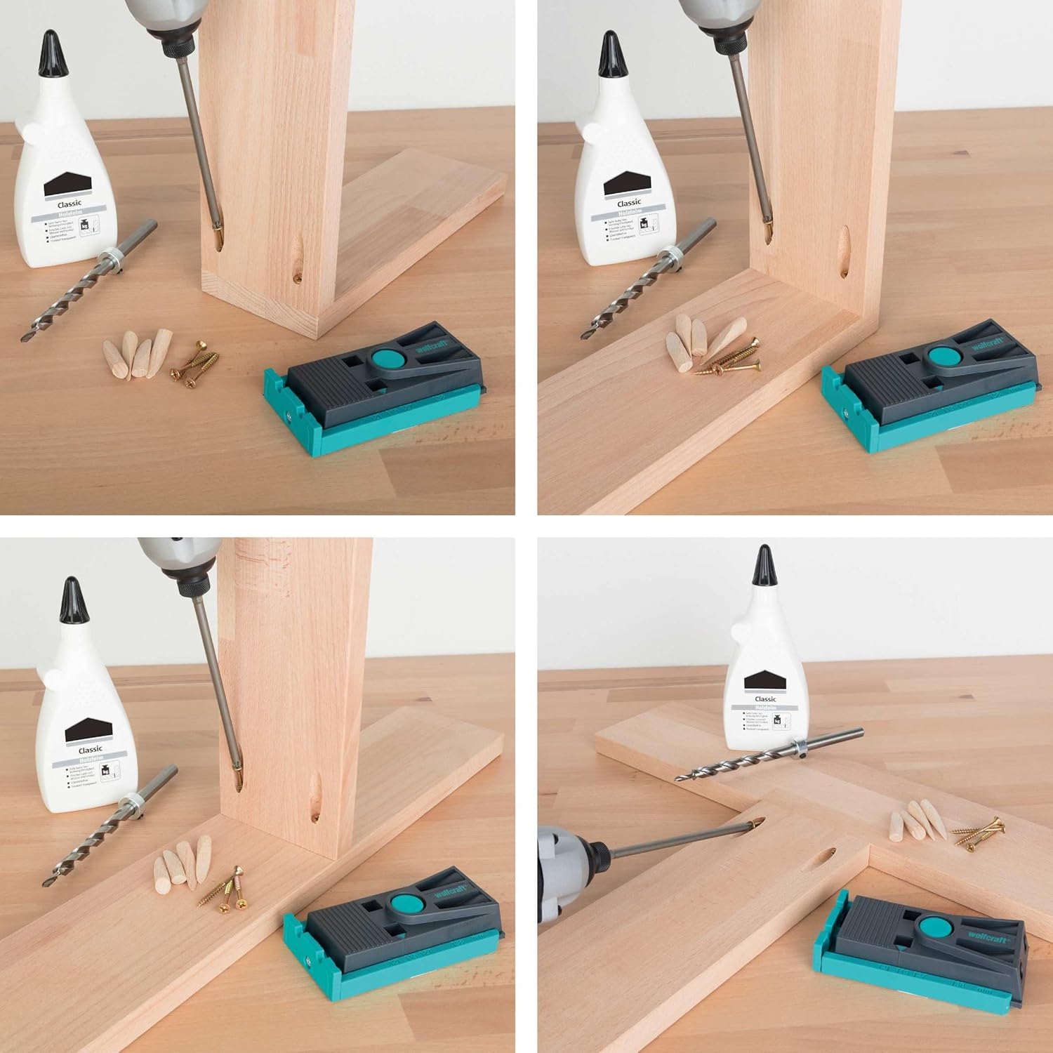 Wolfcraft Undercover Jig Set PZ, 55 Pcs. I 4642000 I Complete Sets for Invisible Fastenings image number 1