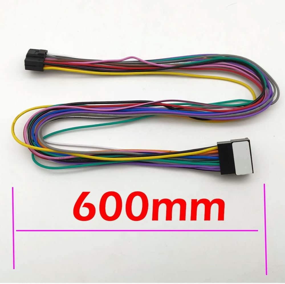 Strpump 16Pin Car Radio Stereo Power Retrofit on Harness Cable Extension Wire Cord 600MM Length for Aftermarket Android GPS Head Unit image number 2