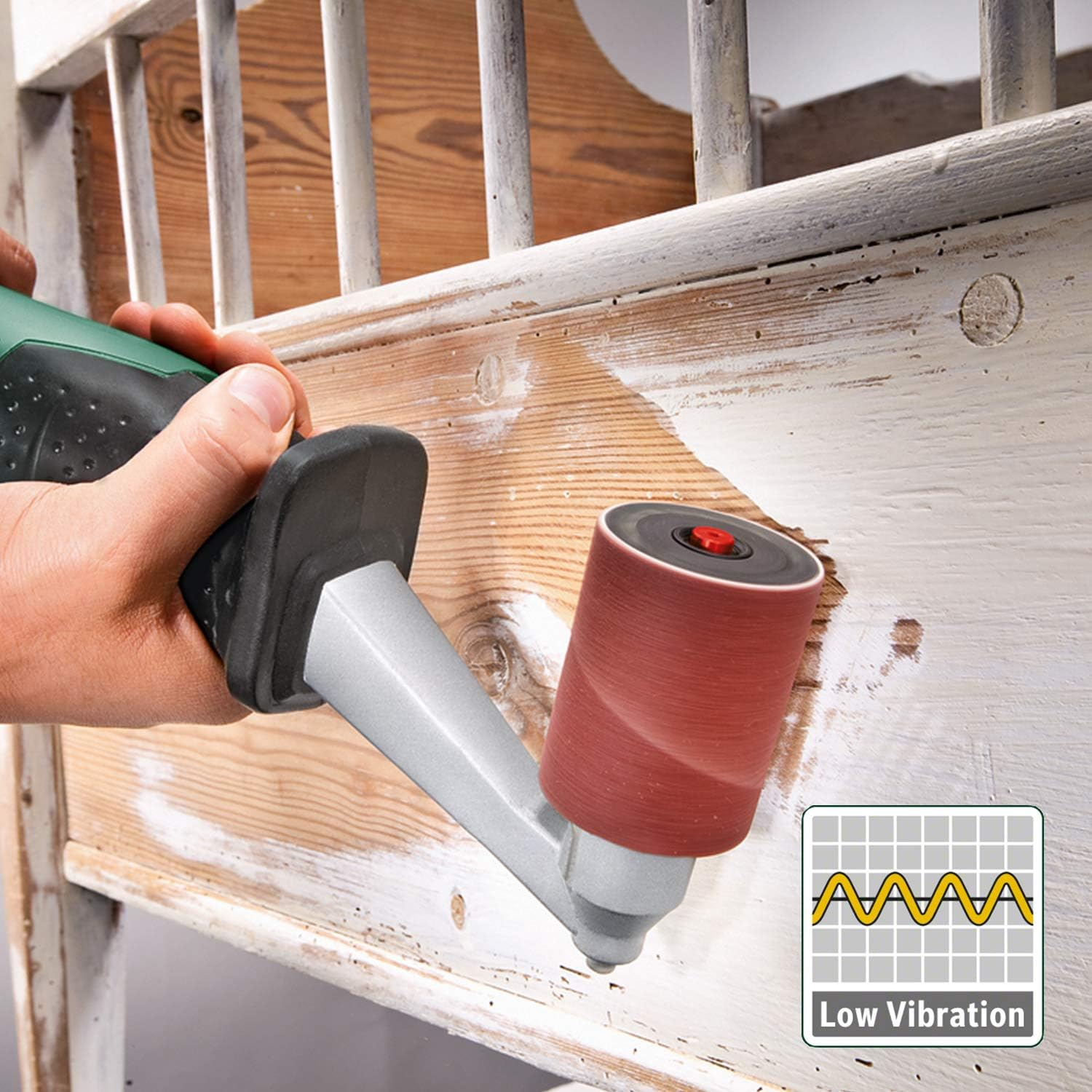 Bosch Texoro Sanding Roller (250 Watt, 3 Accessories, Accessory Box, in Box), Green image number 4