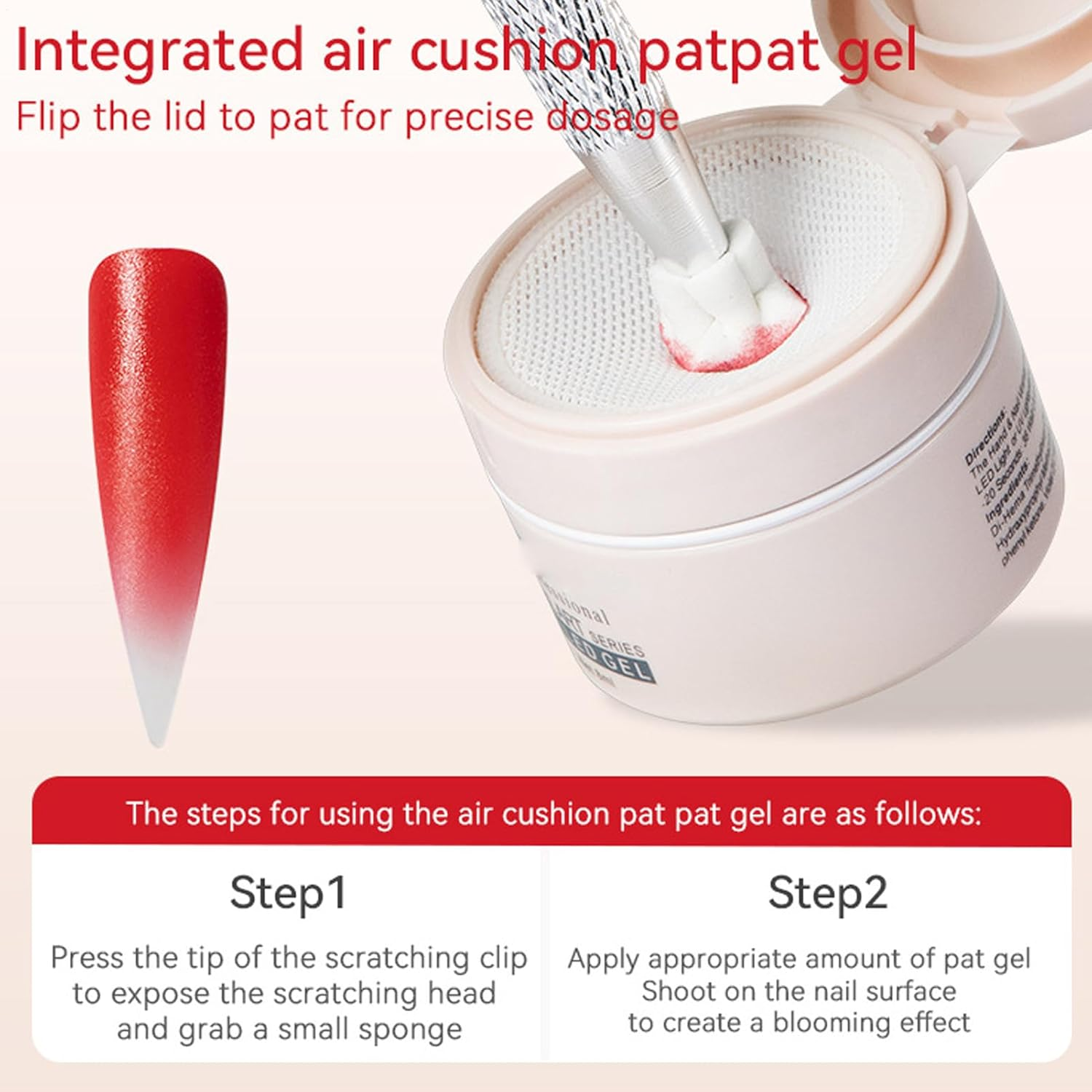 Rronnoy Patting Gel | 6 Colors Gradient Nails Pat Painting Gel | Beauty Care Products Gradient Sponge Pat Manicure Art for Women Salon Girl Beginner Home image number 1