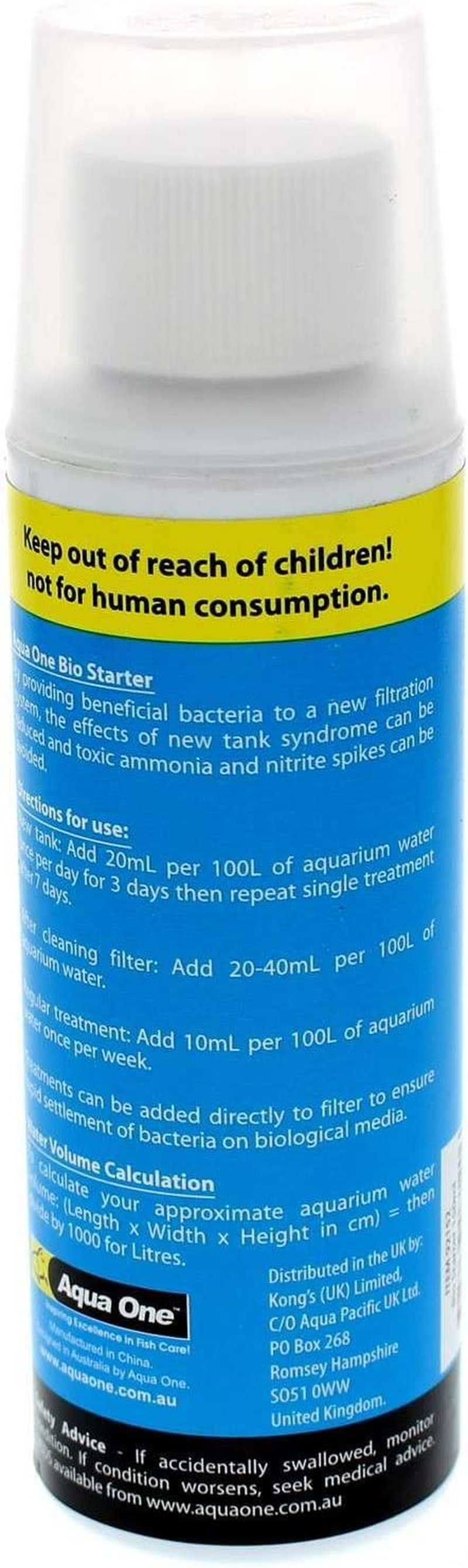 Treatment Bio Starter 150Ml 92152 Fish Tank Aquarium Aqua One image number 1