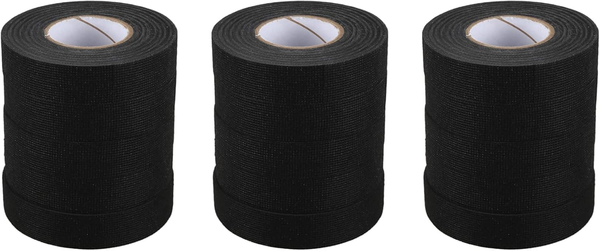 15Pc Heat- Wiring Harness Tape Looms Wiring Harness Cloth Fabric Tape Adhesive Cable Protection 19Mm X 15M image number 4