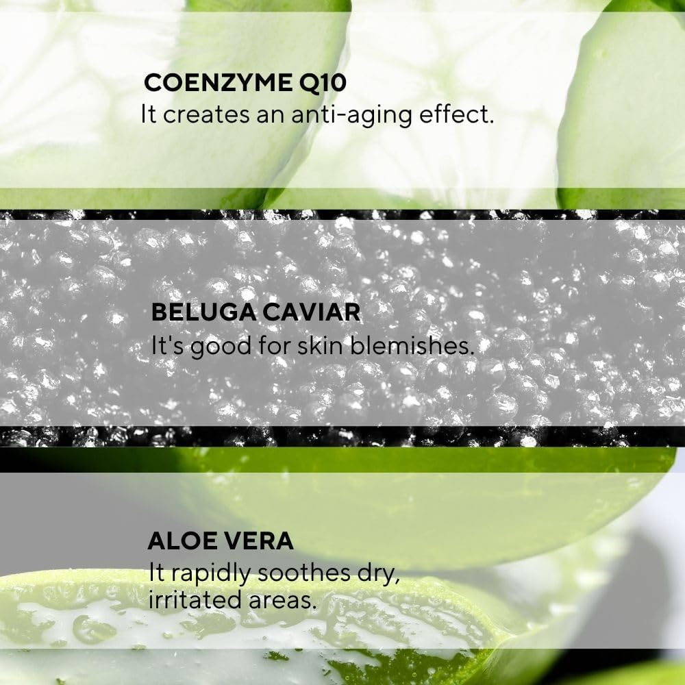 The Ceel Coenzyme Q10 Peeling Gel with Beluga Caviar and Aloe Vera &ndash; Exfoliating & Brightening Face Gel for Smooth Skin, Radiance & Makeup Prep &ndash; 100Ml image number 6