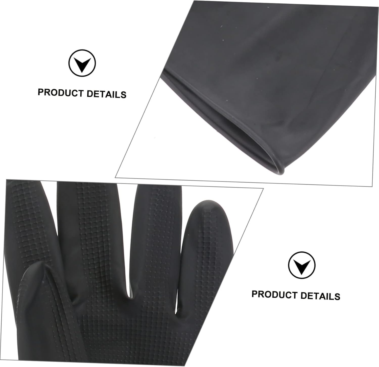 VICASKY Hair Salon Gloves Groom for Hair Dye Hairstylist Small plus Barber Dye Protector for Hair Dying Hand Hair Dye Glove Styling Dyeing Reusable Hair Salon Hairdresser Heat image number 1