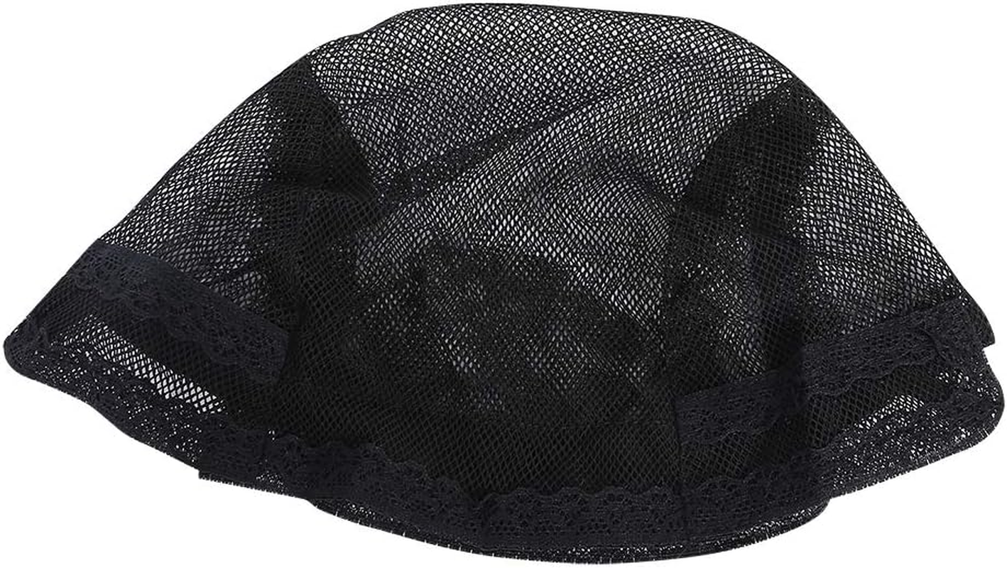 Wig Hair Net Black Hair Net Wig Cap Elastic Dome Hairnet with Adjustable Strap for Wigs Making image number 6