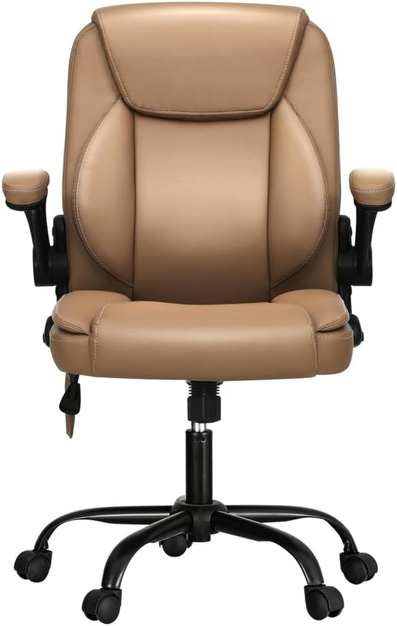 Artiss Massage Office Chair, PU Leather 2 Point Ergonomic Gaming Computer Desk Recliner Chairs Armchair for Room Executive Home, up to 105 Degree Back Recline Adjustment Espresso image number 6