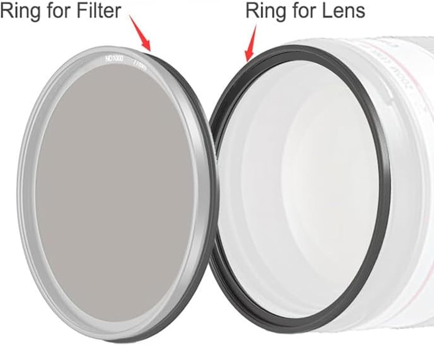 67-67 Mm Ring Adapter, 67-67 Mm Filter Ring Adapter, Aluminium Alloy Thread Filter for Magnetic Filter, Adapter Ring for Accessories image number 5