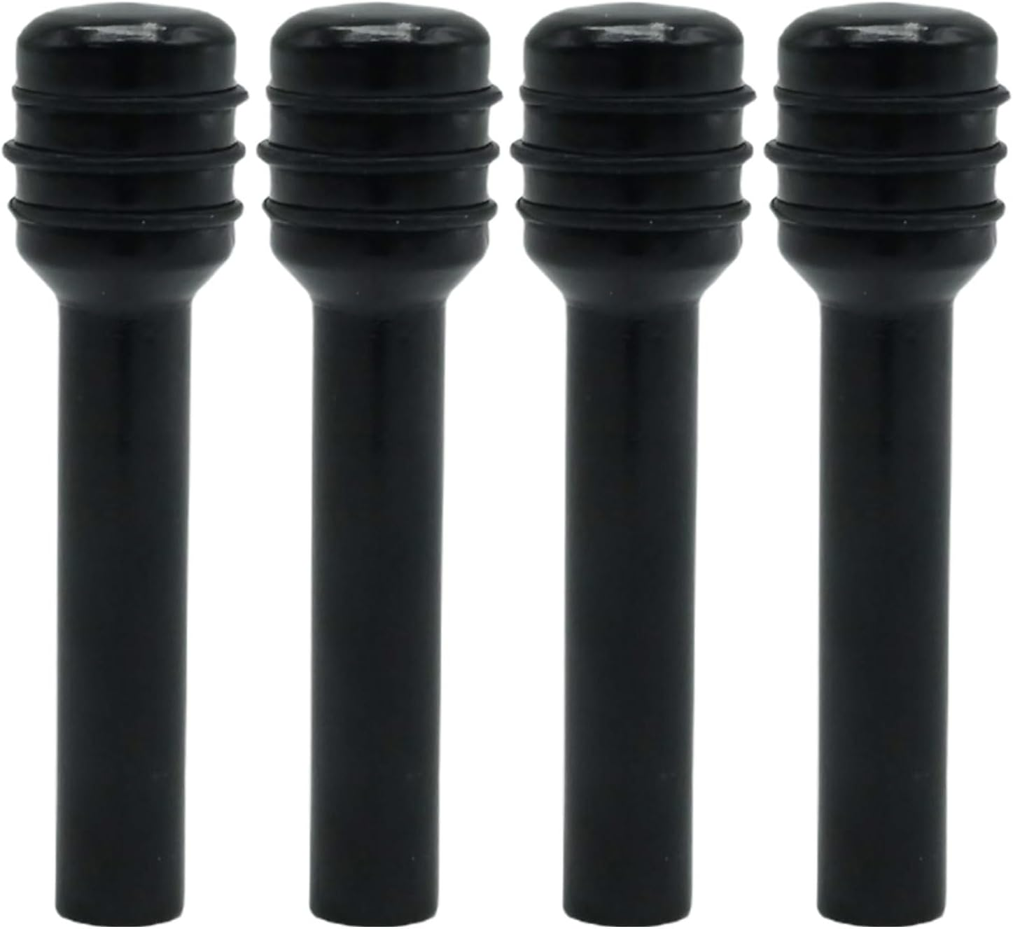 Laffoonparts 4 Pcs Car Door Lock Knobs Universal Aluminum Alloy Inner Door Lock Pull Pins for Most Cars Trucks Black