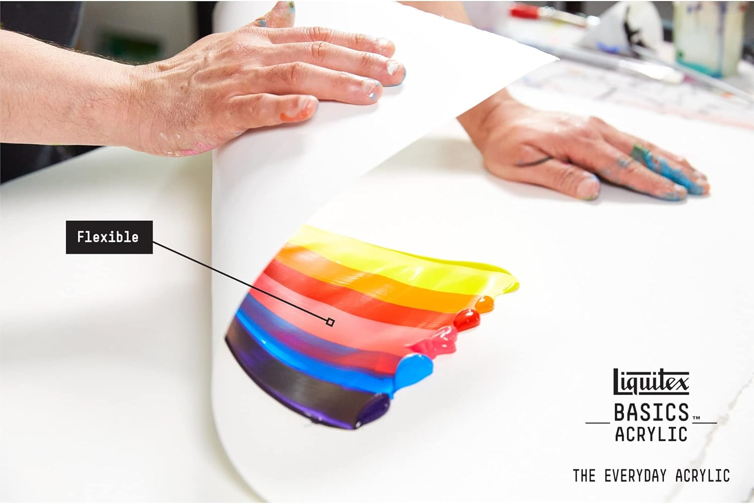 Liquitex 1058339 Basics Acrylic Paint 22 Ml - Metallic Aqua Green - Artist Acrylic Paint, Highly Pigmented, Lightfast, Medium Viscosity, Silk Gloss, Opaque - Ideal for Canvas, Wood & Paper image number 2