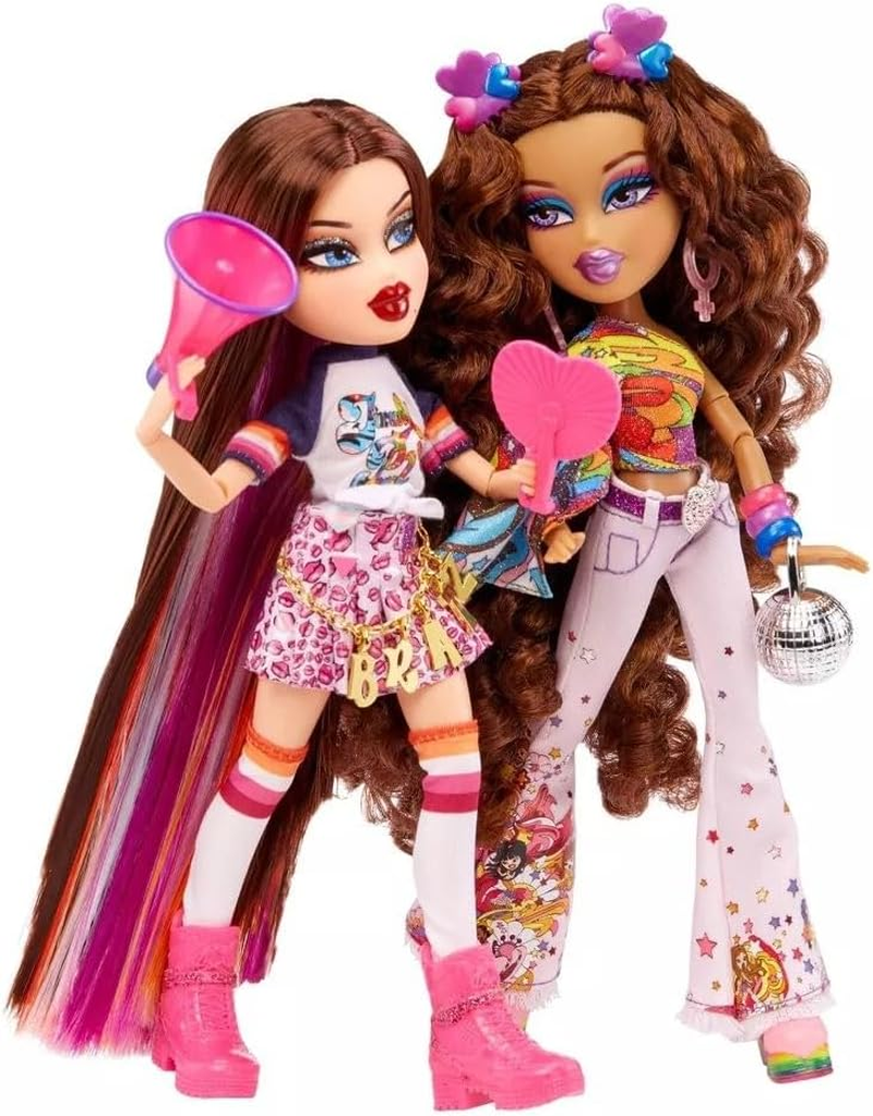 Bratz X Jimmypaul Special Edition Designer Pride 2-Pack Couple Roxxi and Nevra Fashion Dolls, Multicolor