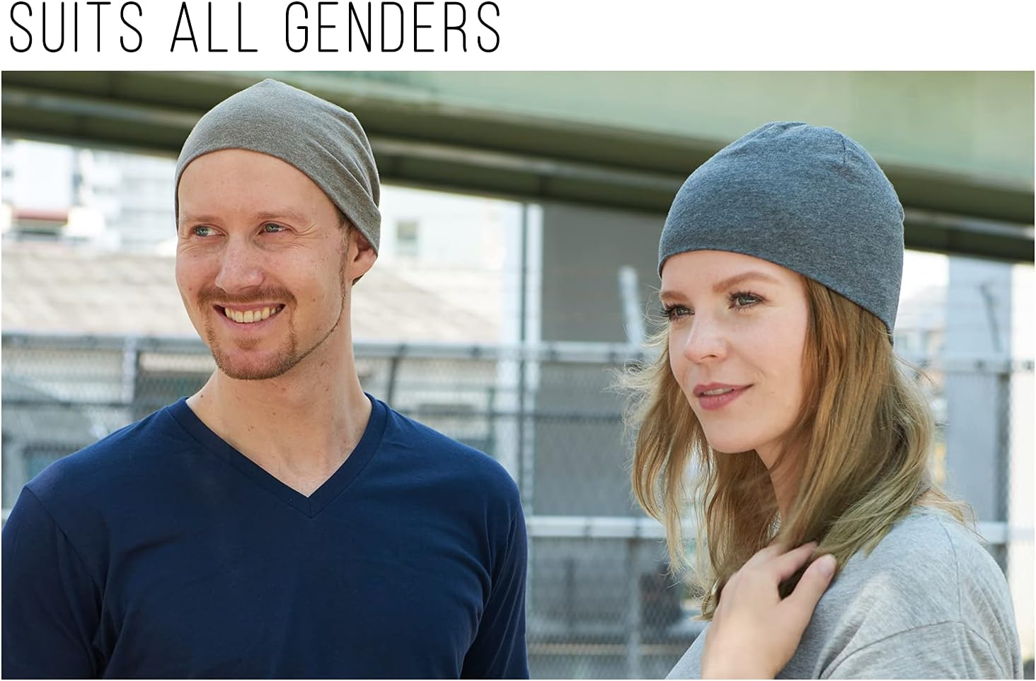 CHARM Organic Cotton Beanie Chemo Hat - Sensitive Skin Cap Snug Tight - Brown image number 5