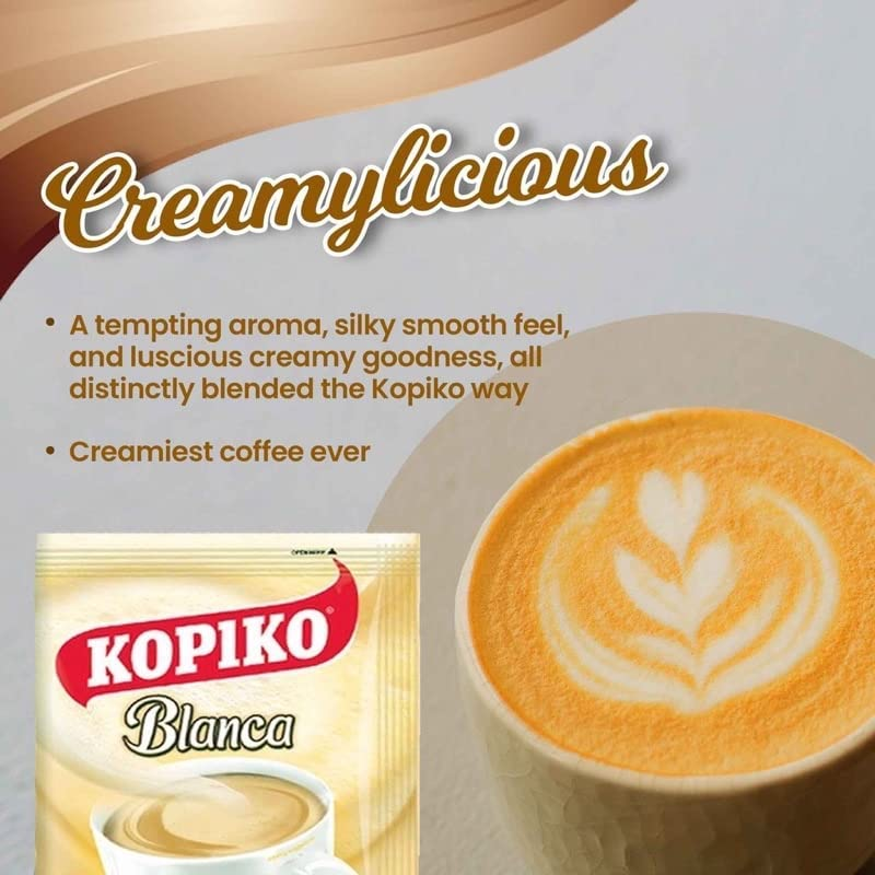 Kopiko Blanca Creamy Coffee Mix 30 G, 30 Sachets image number 1