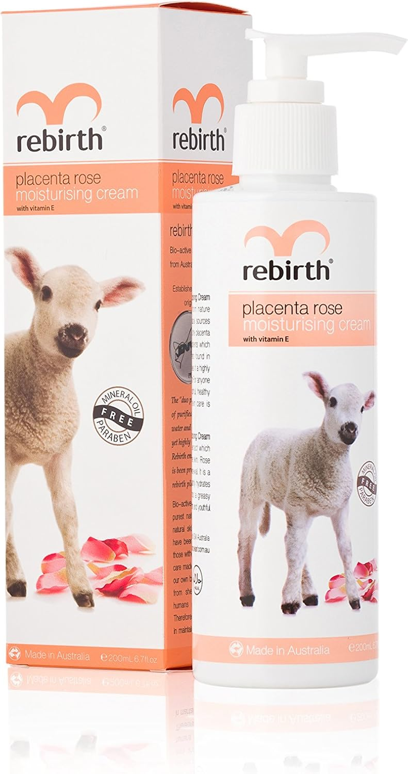 Rebirth Placenta Rose & Vit E Moisturising Cream 200Ml anti Wrinkle image number 1