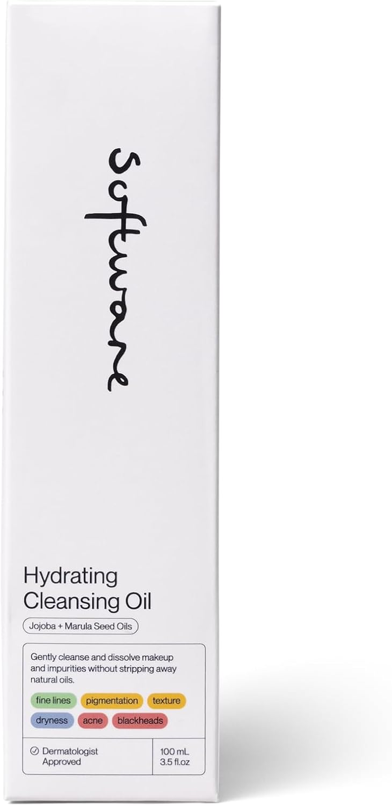 Software Hydrating Cleansing Oil 100Ml | Oil-To-Milk Facial Cleanser for Gentle Makeup Removal and Skin Barrier Support | Nourishing Face Cleanser for Sensitive Skin | Daily Makeup Cleanser image number 2