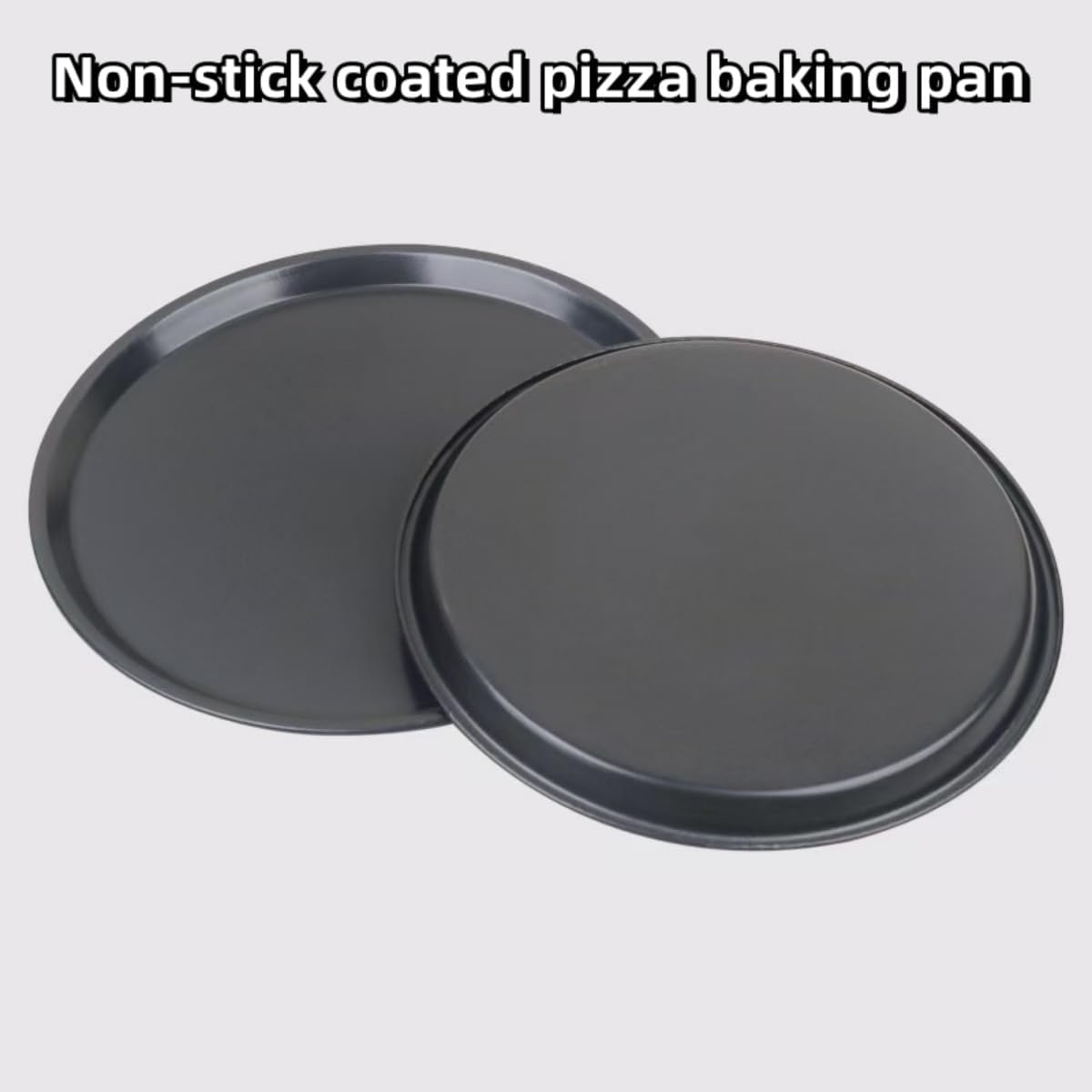 Pizza Pan Set 3-Piece, 24Cm/26Cm/29Cm Pizza Pan for Oven, Non-Stick Pizza Tray, round Steel Pizza Pans - Dishwasher Safe, Premium Bakeware for Home Cooking image number 3