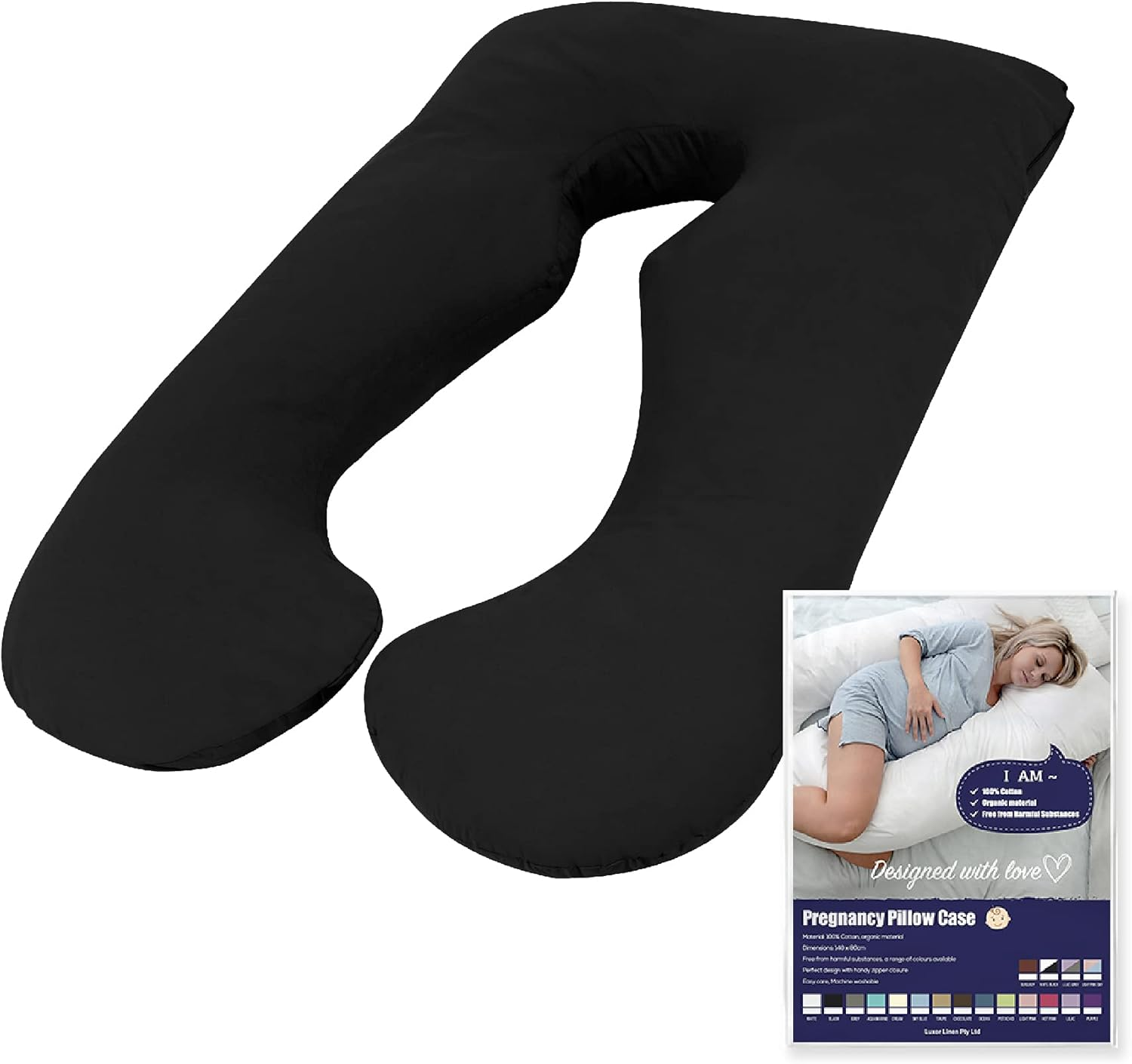 Australian Made Pregnancy/Maternity/Nursing Pillow Body Feeding Support Pillowcase (Aquamarine Pillowcase ONLY)