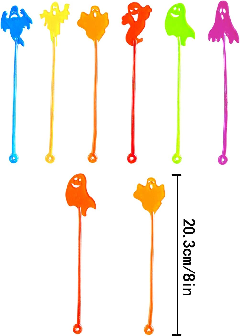 WELANE Halloween Sticky Toy, 20 PCS Ghost Novelty Toys for Halloween Party, Treat Bags Gifts, Goody Bag Filler, Classroom Prizes (Bulk) image number 2