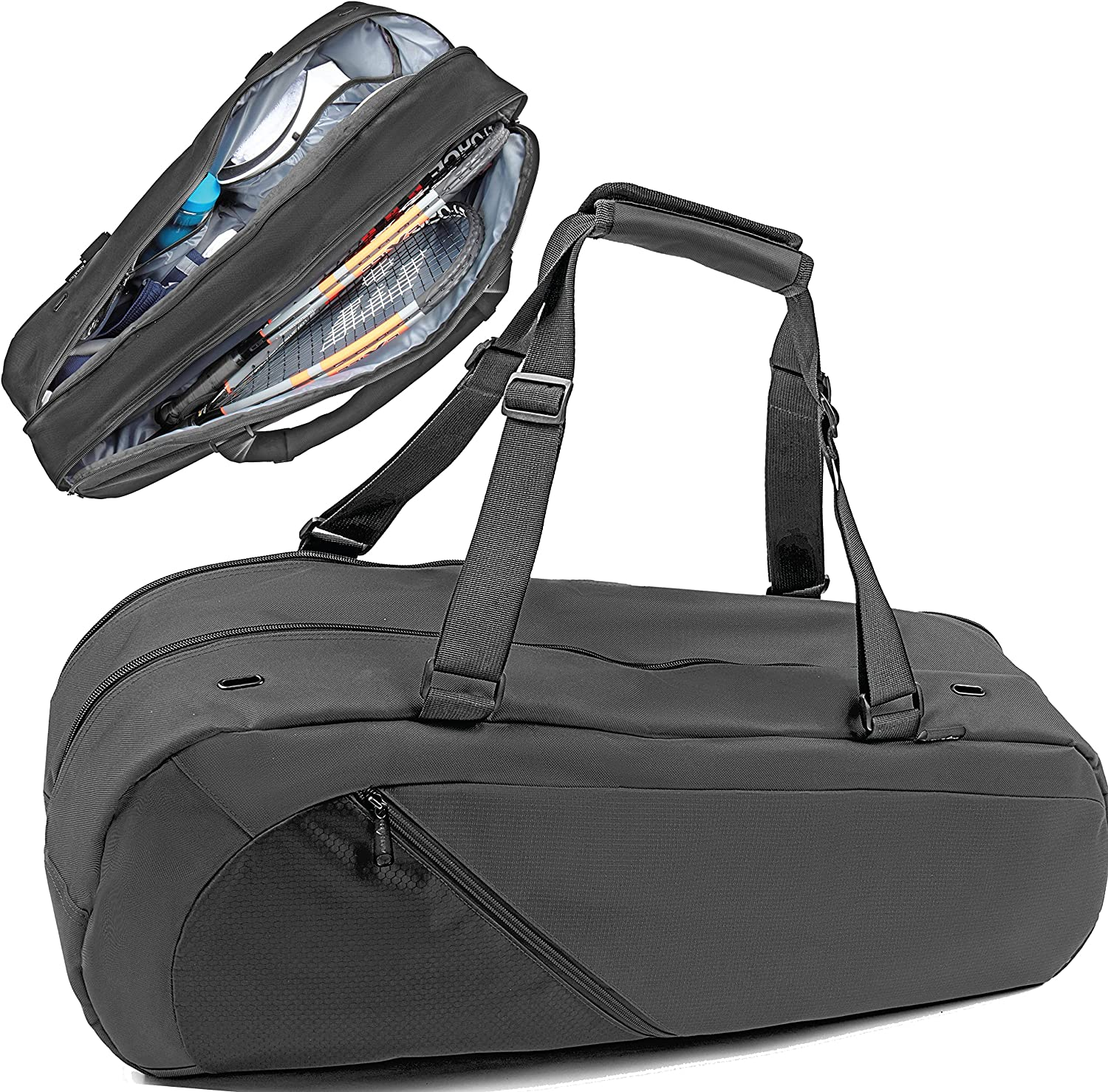 Athletico Tennis Bag and Racketball Bag - Tennis Bags for Women and Men to Hold Tennis Racket, Racquetball Racket, Pickleball Paddles and Other Equipment or Gear image number 6