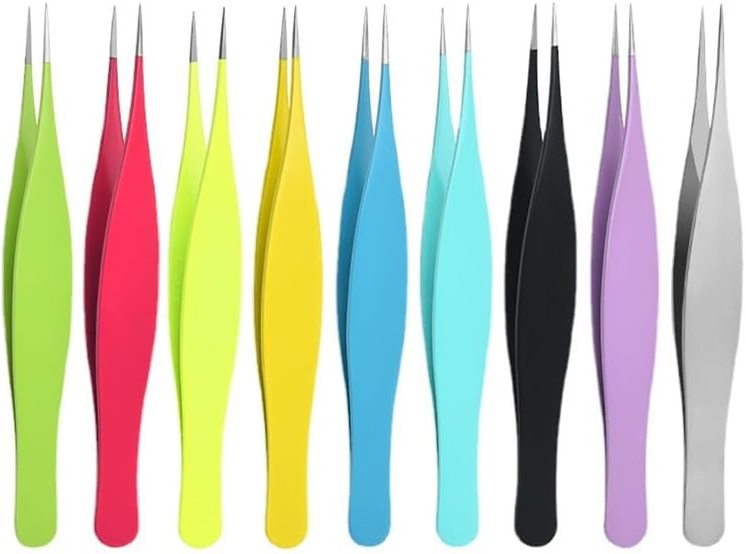 Men'S Perfect Eyebrow Plucking Tweezers Beauty Tools False Eyelash Tweezers (Black, One Size) image number 1