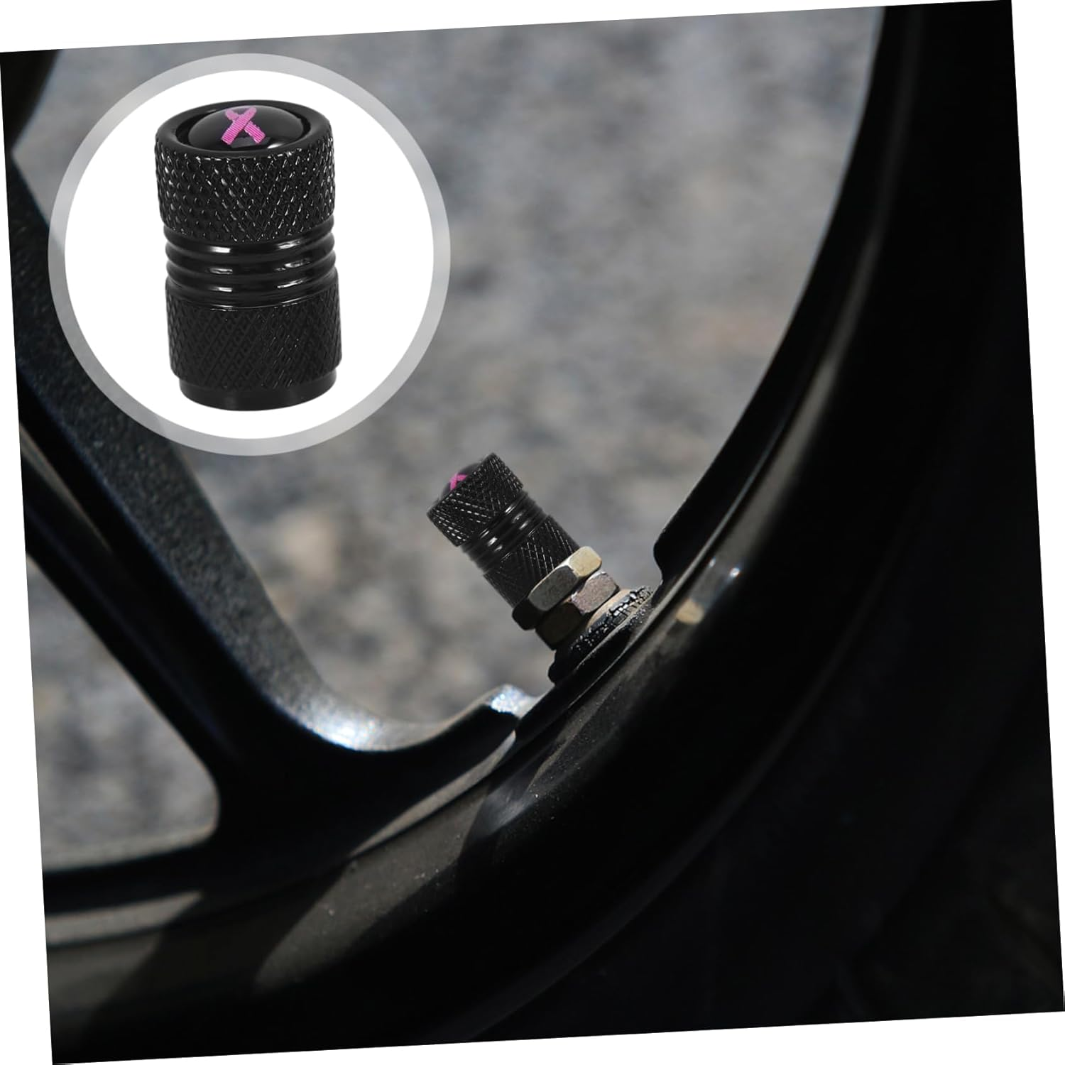 BELLIFFY 4Pcs Automotive Tire Air Valves Valve Covers Dustproof Decorative Fit Car Tyres image number 3