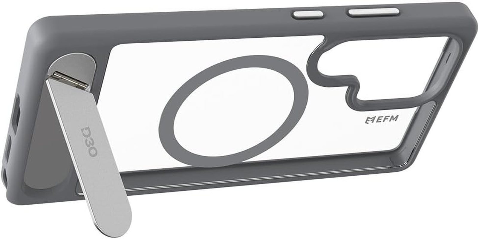 EFM Alta Case with D3O BIO for Samsung Galaxy S25 Ultra - Grey/Clear image number 1