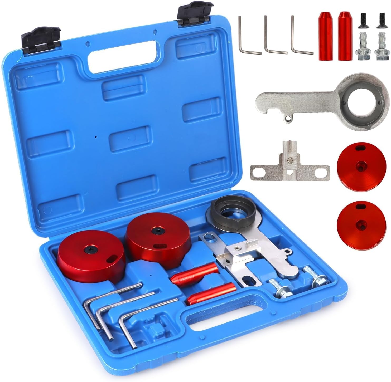 Diesel Timing Tool Kit - Latest Generation Engine Camshaft Adjusting Tool with Flywheel and Crank Alignment Compatible for Ford Transit Ecoblue 2.0 TDCI Diesel Engine image number 1
