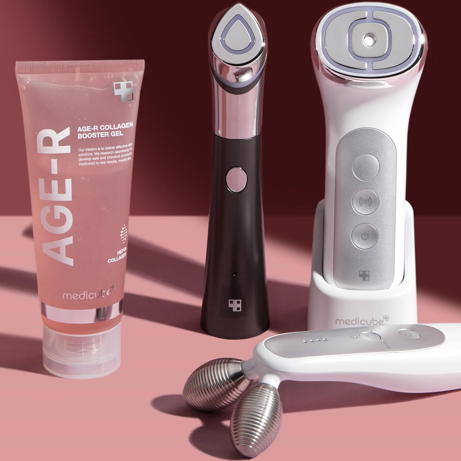 Medicube Age-R Collagen Booster Gel Serum for Skin Care Devices - Filled with Collagen Radiance Capsules - Visible Skin Elasticity and Moisturizing Care - Hypoallergenic Korean Skin Care image number 1