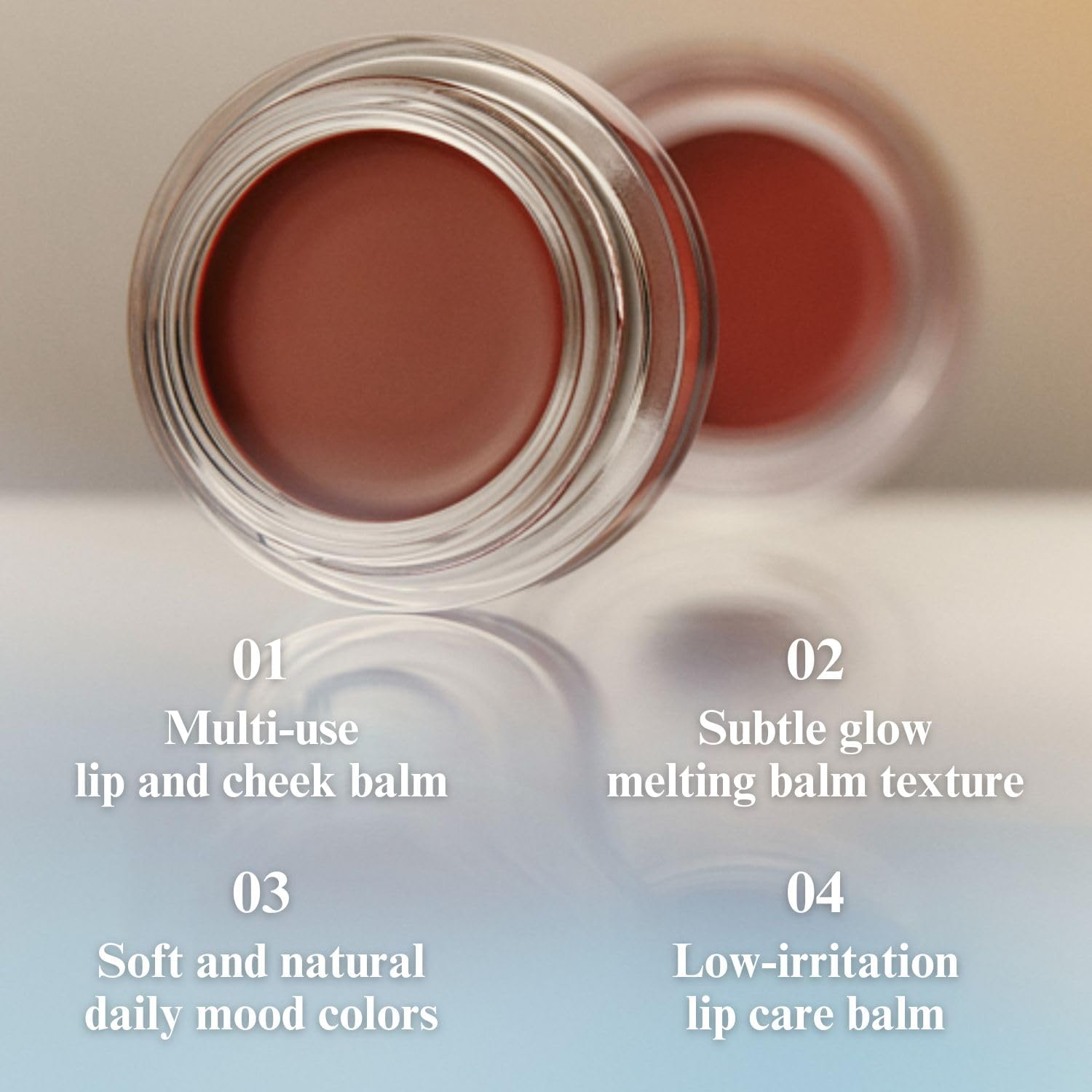 EGLIPS Lip & Cheek Glow Balm - Multi-Use Tinted Melting Balm Blush for Lips & Cheeks Buildable and Blendable Texture Strong Adhesive Lightweight Long-Lasting Korean Makeup (03 BREEZE, 5 Gram) - 04 Kinder image number 3