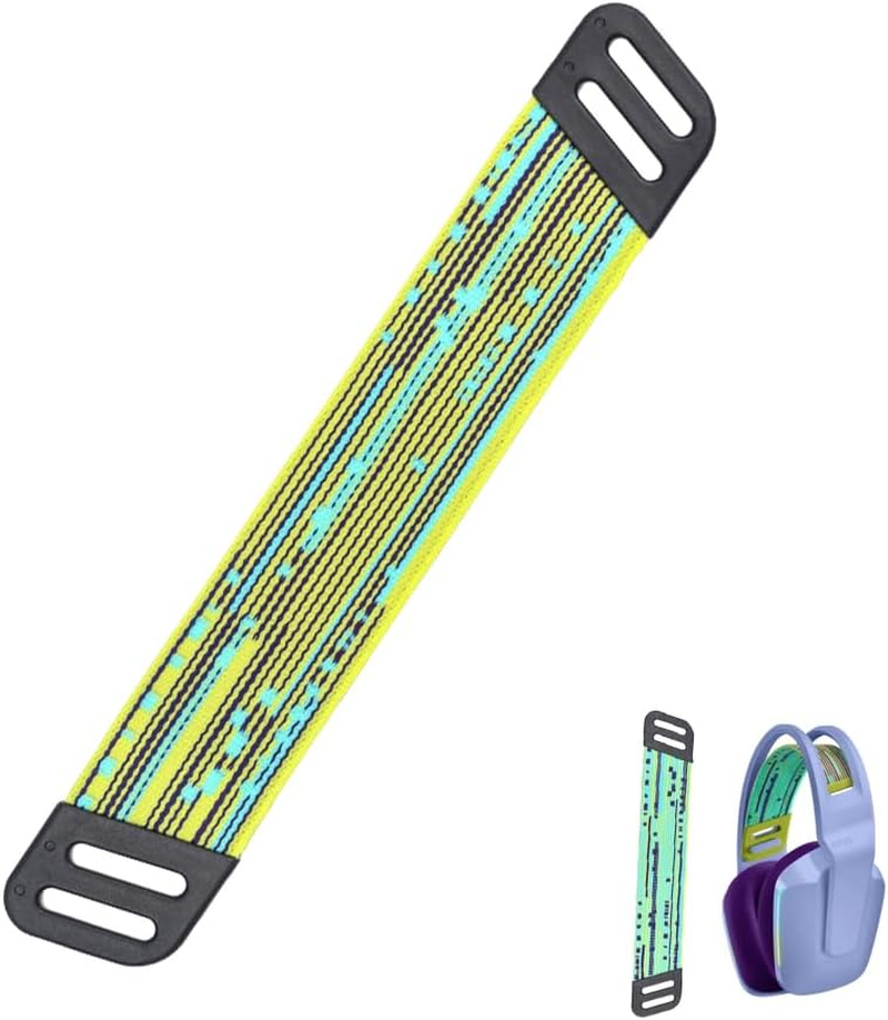 MOLGRIA Headphone Headband Straps, Replacement Headbands Straps for Logitech G733 Wireless G335 Wired Gaming Headset (Purple Glitch) image number 4