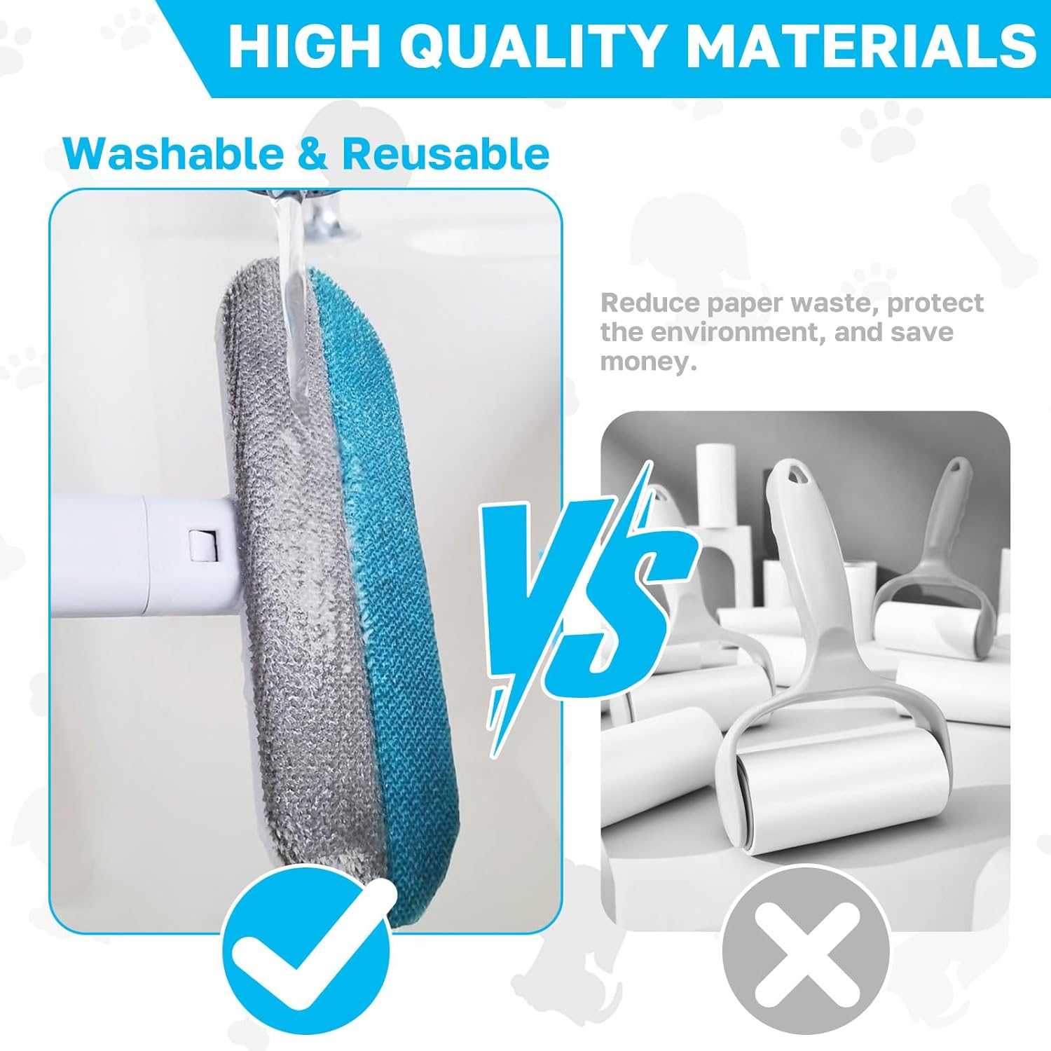 Srup Pet Hair Remover, Multifunction Long Handle, 3-In-1 Pet Hair Remover, Pet Hair Remover, Dog Clothes Brush, Double Use Pet Hair Remover Brush, Lint Brush, Pet Hair