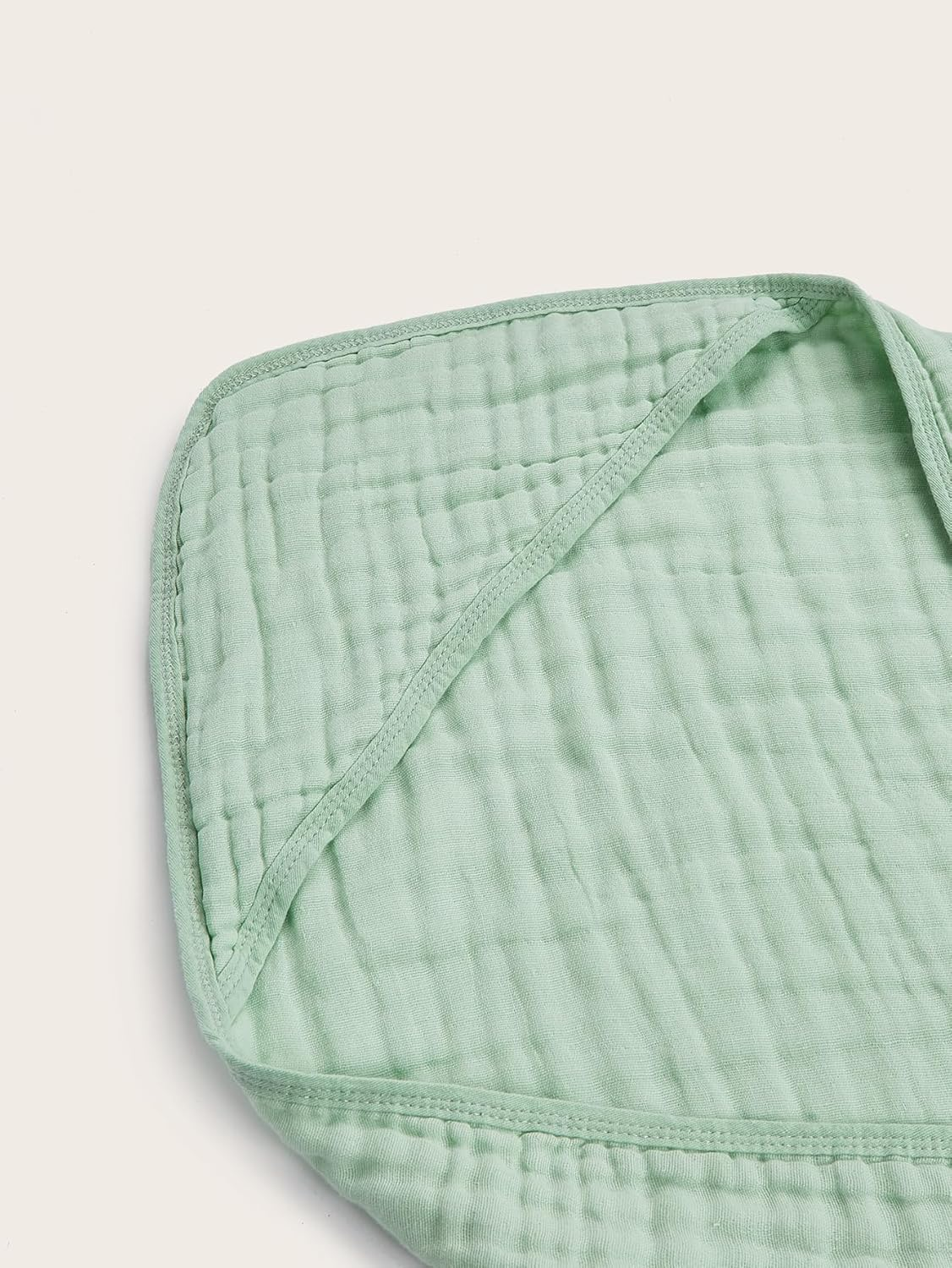 TMIELYBS Muslin Hooded Baby Towels 4Pack - 32X32 Inches, Premium 6-Layer 100% Cotton Extra Soft Absorbent Bath Towels for Infant, Newborn Gift Set (4 Pure Colors) - Brown-4Pack image number 6