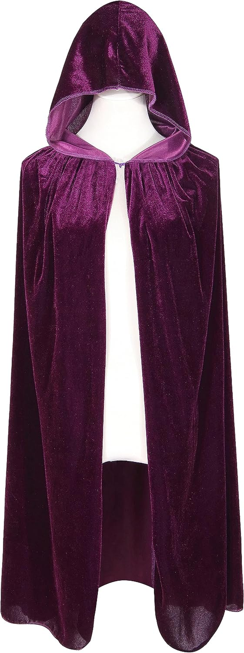 BIGXIAN Kids Hooded Velvet Cloak Halloween Christmas Fancy Cape for Kids - Brown image number 3