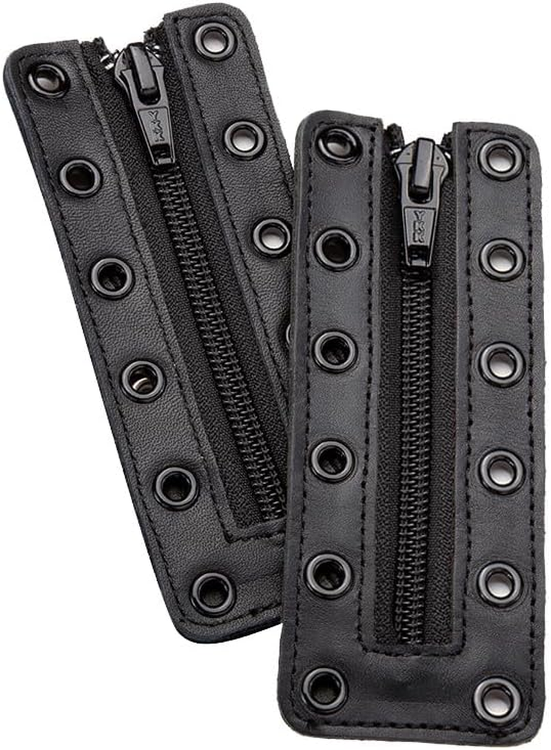 Leather Lace-In Boot Zipper 6 Eyelet Zipper Suitable for All Brands