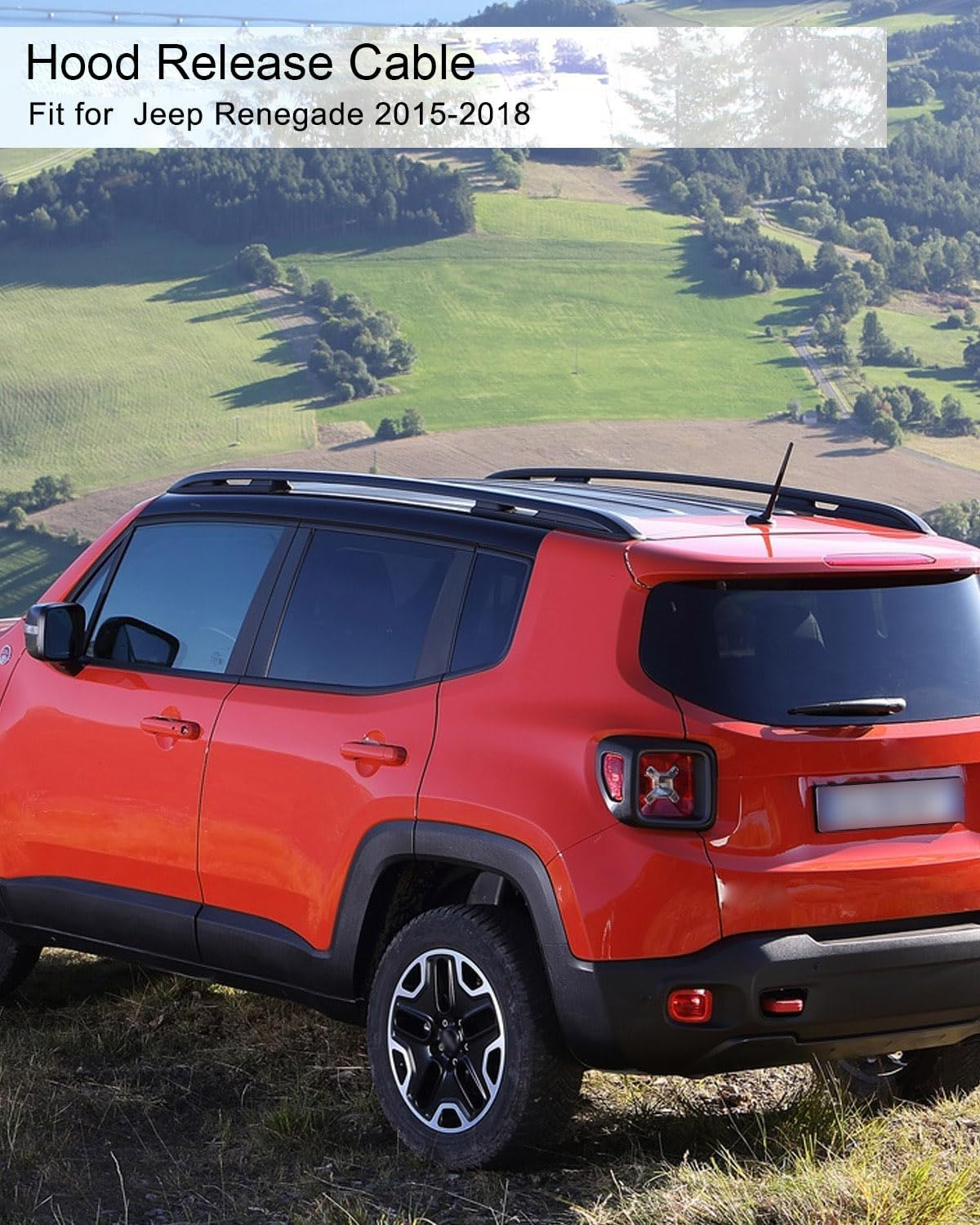 Hood Release Cable Fit for Jeep Renegade 2015 2016 2017 2018 2019 2020 2021 Replace 68247126AA Hood Latch Hood Lock Release Cable image number 4