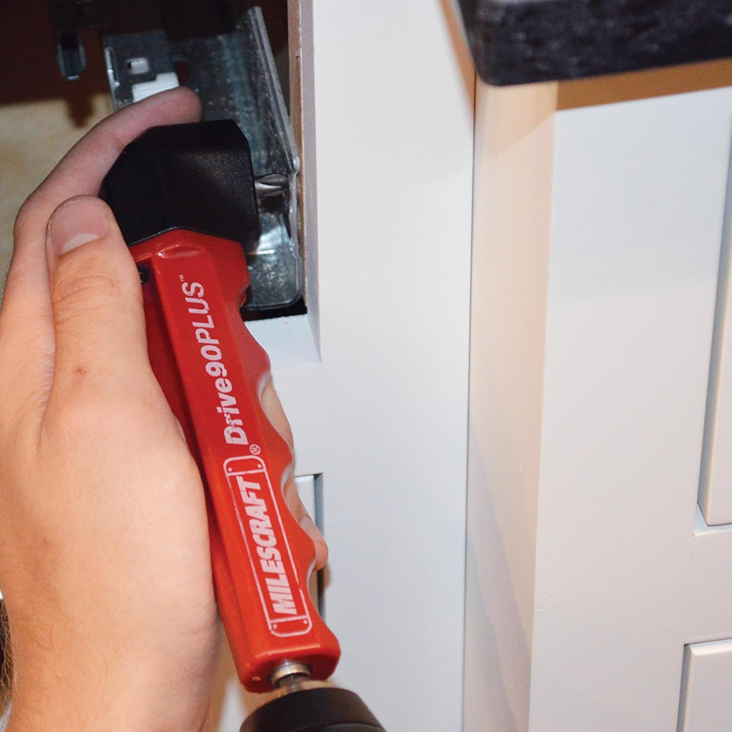 Milescraft Drive90Plus Right-Angle Impact Driver Drill Attachment 1/4In Socket image number 1