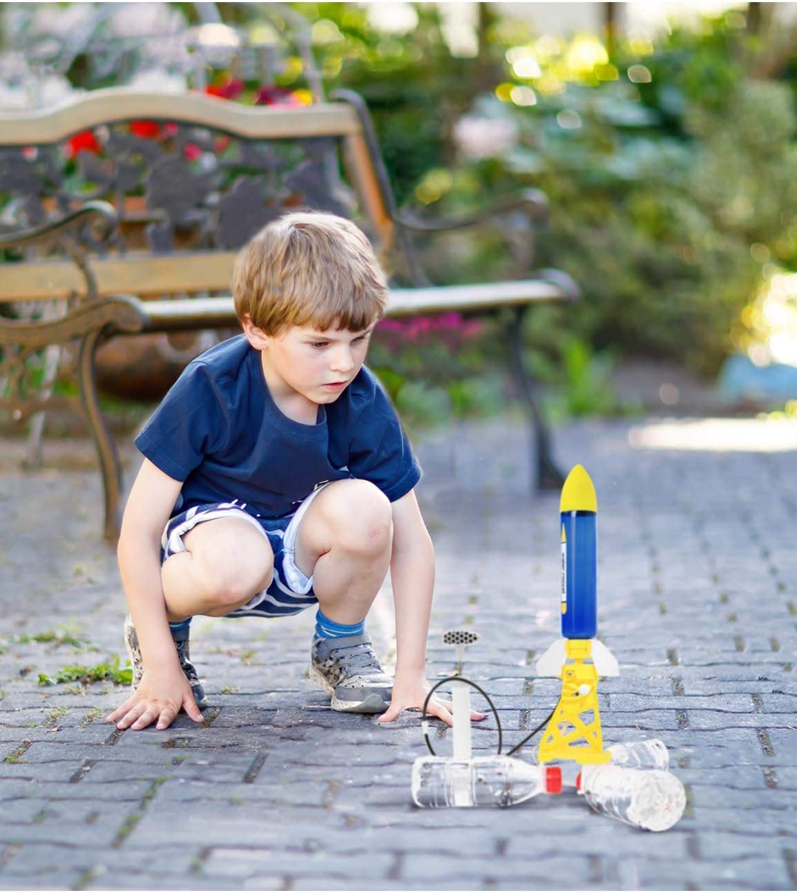 PLAYSTEAM Outdoor Water Powered Rocket Physics Learning Set image number 4