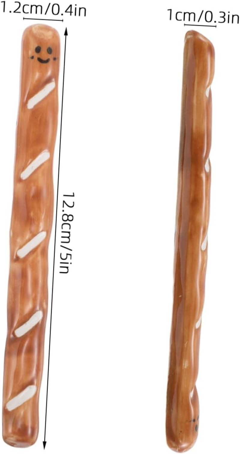 TIDTALEO Ceramic Baguette Stirrer for Espresso and Tea Creative Reusable Drink Mixer for Home Coffee Bar and Office Beverage Stirring