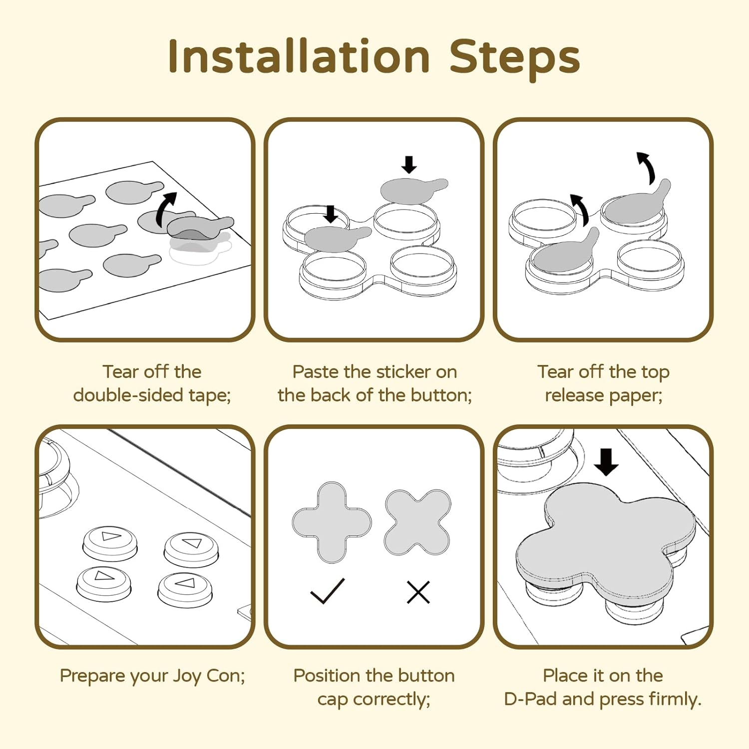 BUBBLELOGUS Soft Silicone ABXY Key Buttons Sticker Joystick Cover, Cute Cross D-Pad Button Caps Thumb Grips Set for Nintendo Switch/Oled Controller - Snake Spot image number 4