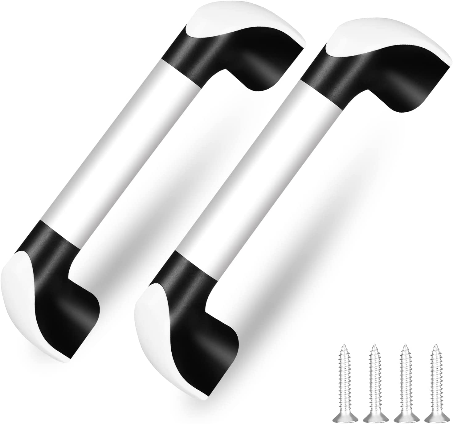 ESUDNT RV Grab Door Handle, Aluminum for Camper, Trailer, Cargo Trailer, Motor Home, Boat, Automotive (2 Pack, Come with Screws)