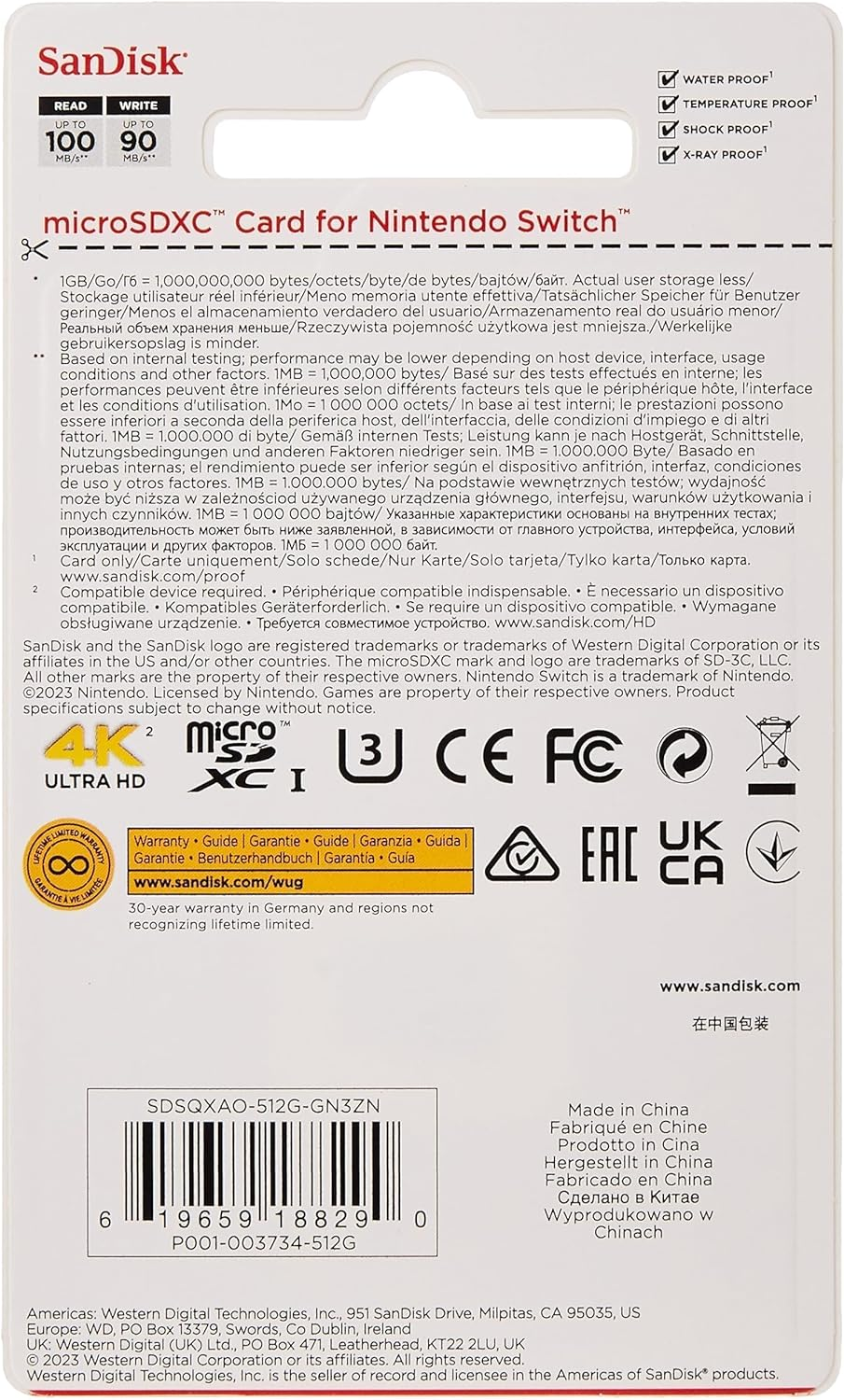 Sandisk and Nintendo Switch Microsd 512GB image number 2