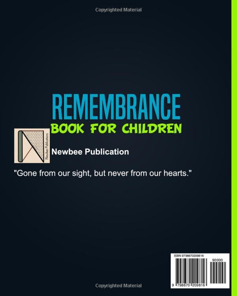 Remembrance Book for Children: an Activity Book to Engage Children during the Grieving Process