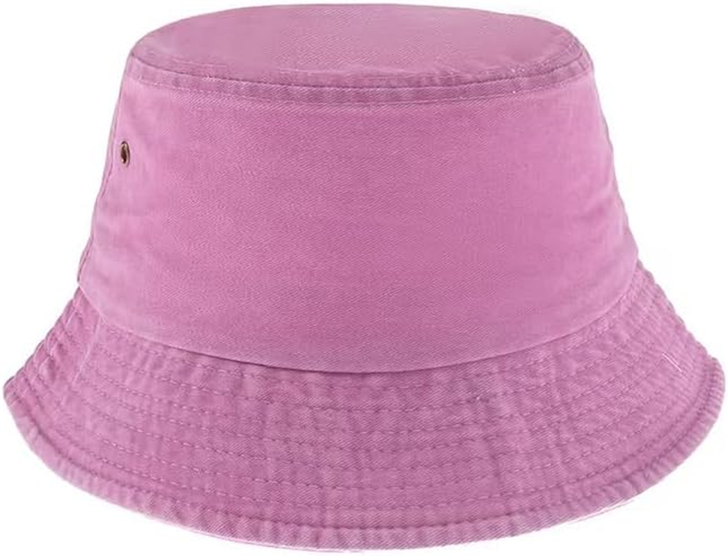 AIMALL Unisex Men Women Washed Cotton Outdoor Camping Sports Bucket Hats Fisherman Hat-Stylish Unisex Cotton Bucket Hat -Washed Finish for a Vintage Look image number 2