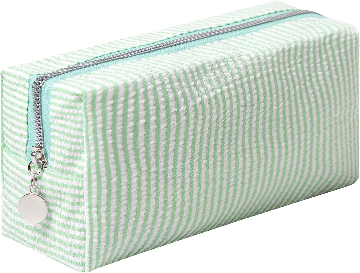 OZAOZ Makeup Bag Cosmetic Bag Travel Toiletry Bag Aesthetic Canvas Organizer Bag Zipper Pouch for Women, M-Purple, Cute