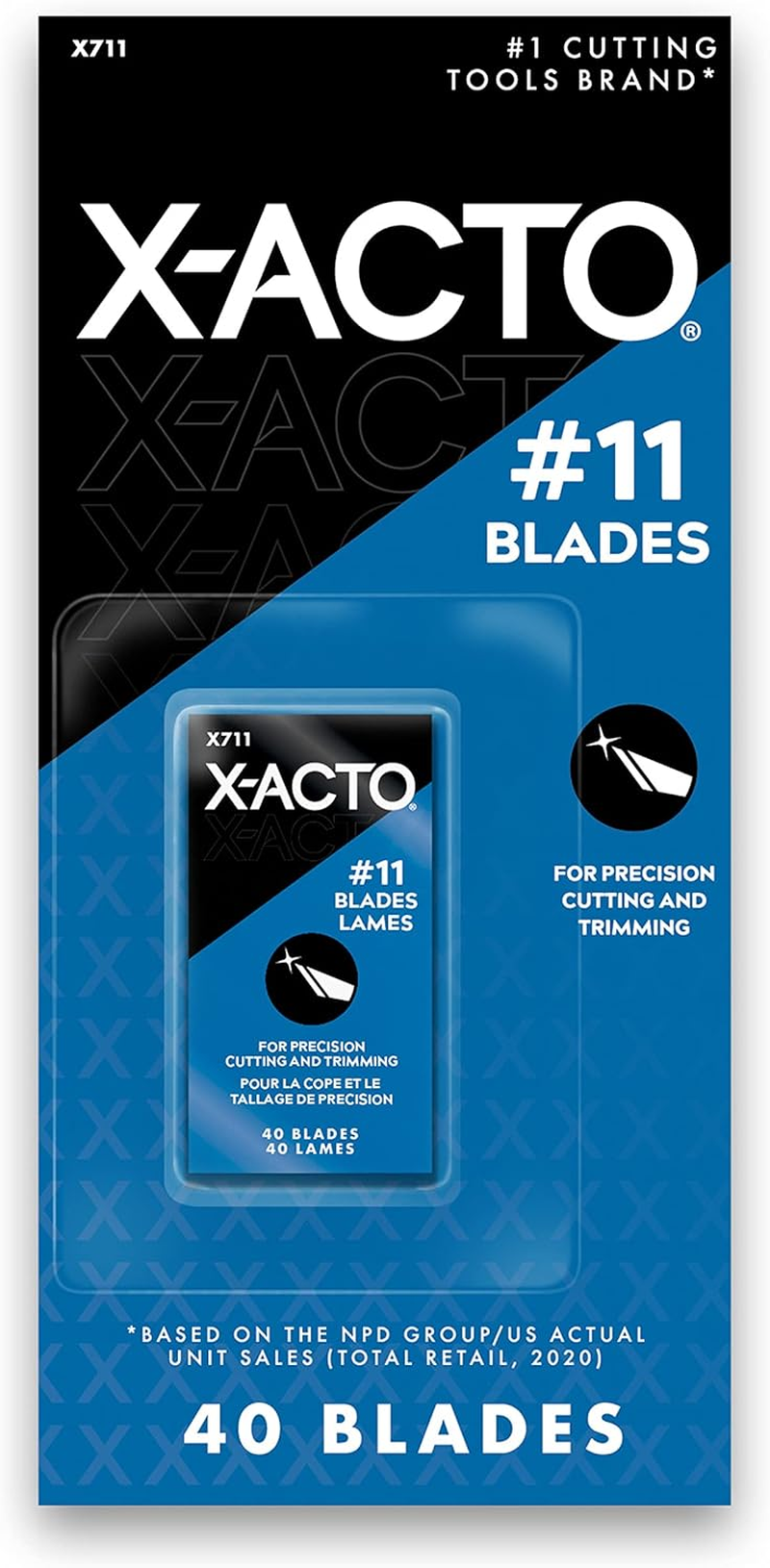 X-ACTO #11 Classic Fine Point Replacement Blades, 40 Count image number 3