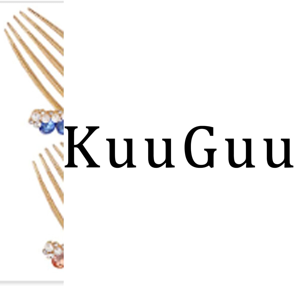 Kuuguu Flower Bridal Combs, Floral Side Combs Crystal Rhinestones Wedding Hair Accessories for Women, 4 PCS image number 2