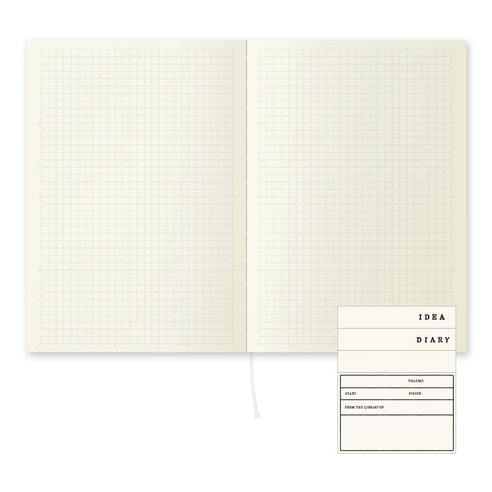 DESIGNPHIL 15295006 Midori Notebook, MD Notebook, A5, Graph Ruled + Notebook Cover image number 3