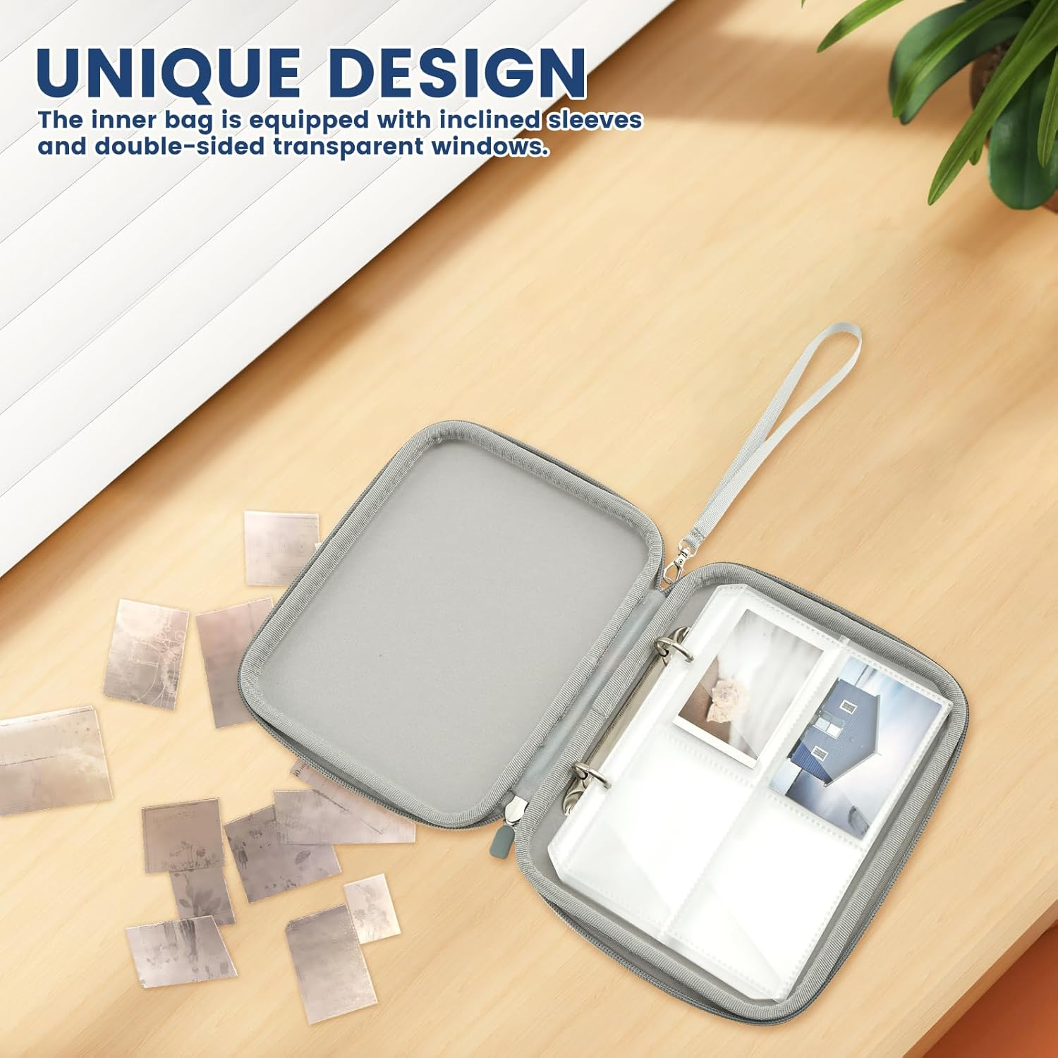 Card Case for Yoto Cards, Soft Portable Folder, 80 Pockets Card Binders Holder Folder Album Book Protectors, Ringless Game Trading Card Protective Organize Folder (Dark Blove) - Dark Blove image number 2