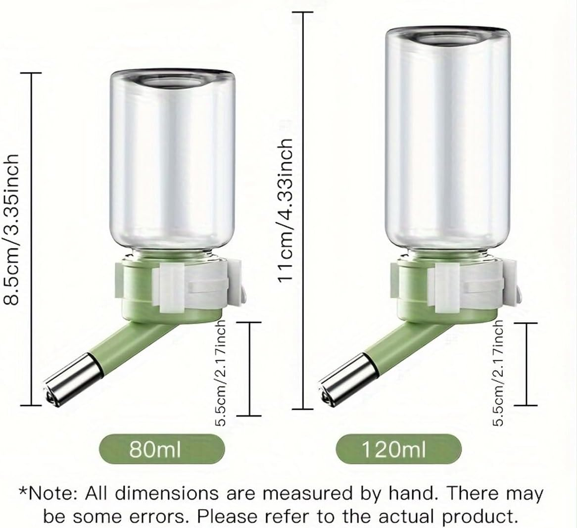 AIMALL Hamster Drinking Water Bottle - Vacuum Water Feeder for Rabbit, Guinea Pig, Golden Bear image number 4